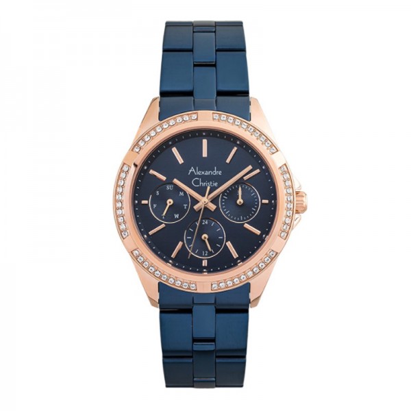 Alexandre Christie AC 2947 Rosegold Blue BFBURBU